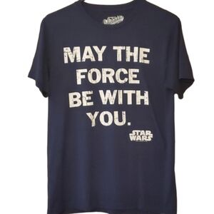 Old Navy Star Wars Force Be‎ With You Short Sleeve Shirt Mens Size Small